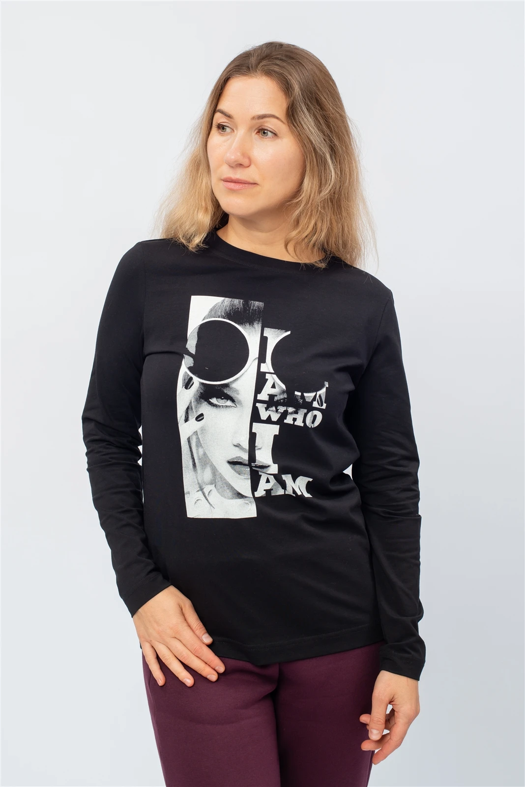 Футболка с длинным рукавом с печатью 1121.XPE оптом от производителя Ledinika