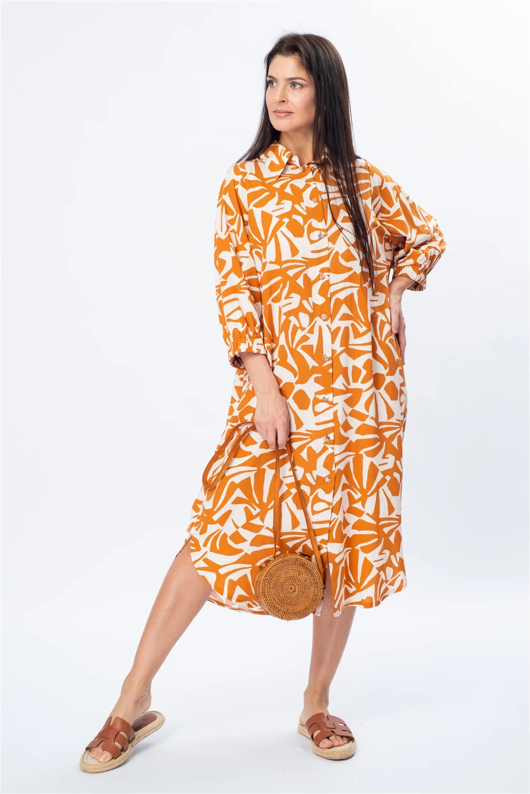 Платье-рубашка женское 2050.1.S оптом от производителя Ledinika