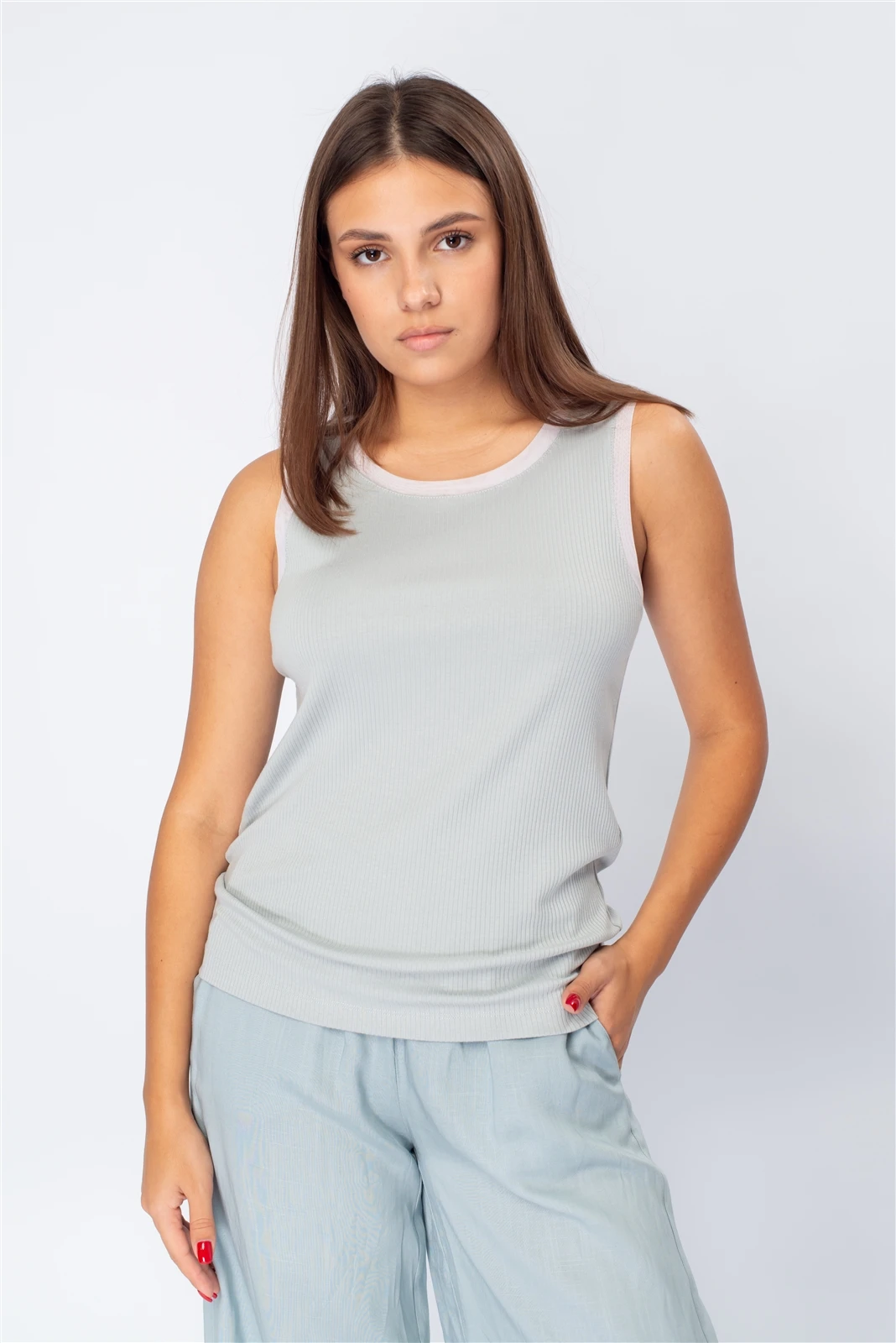 Топ женский 6062.RB Отделка оптом от производителя Ledinika