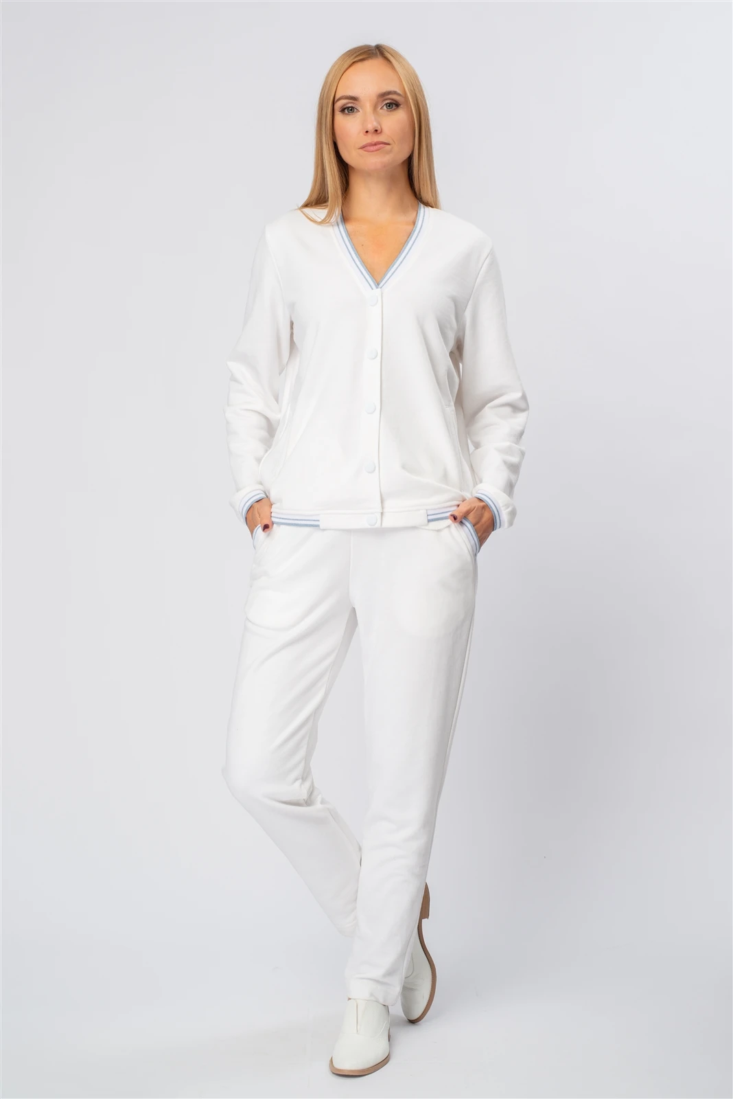 Брюки женские 4138.FPTT Отделка оптом от производителя Ledinika