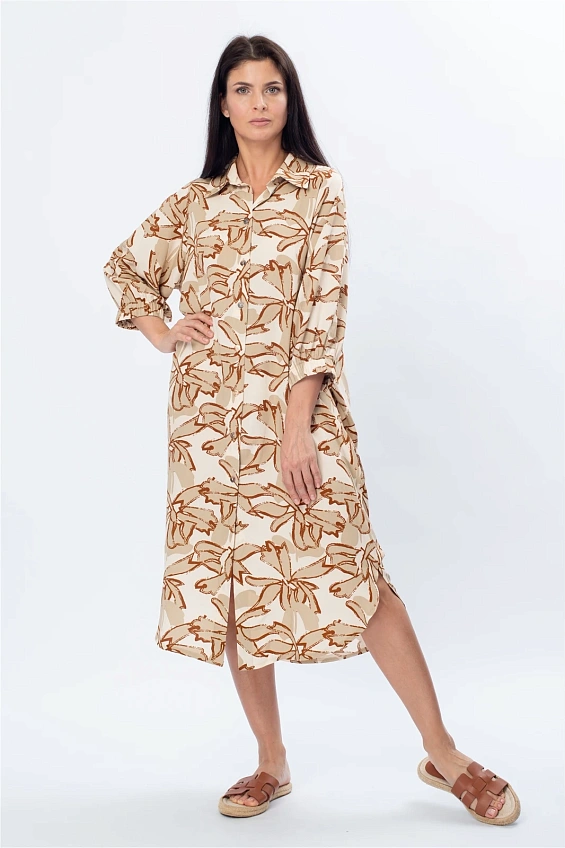 Платье-рубашка женское 2050.1.S оптом от производителя Ledinika